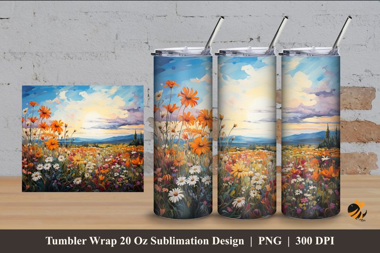 Sky Park Tumbler Wrap Sublimation Design 4