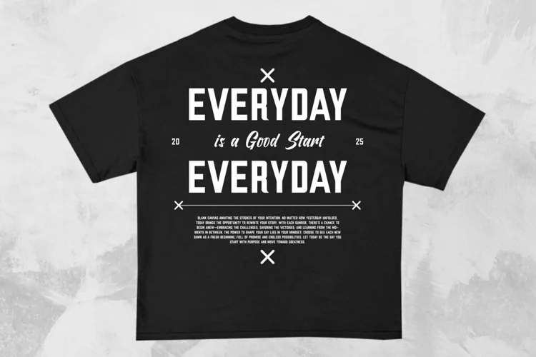 Everyday Streetwear Typography T-shirt Design
