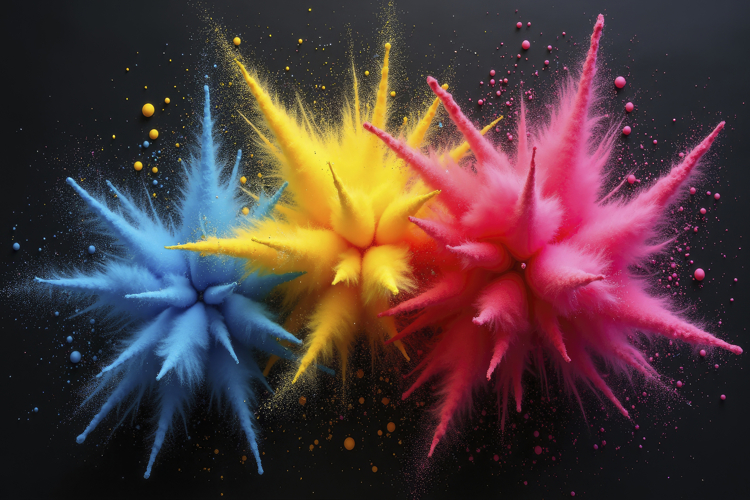 Colorful Burst Background