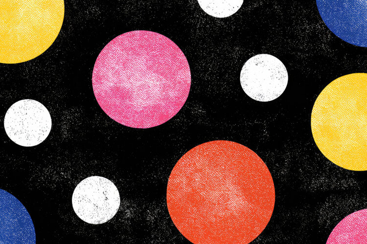 Colorful Circles Textured Background Wallpaper example image 1