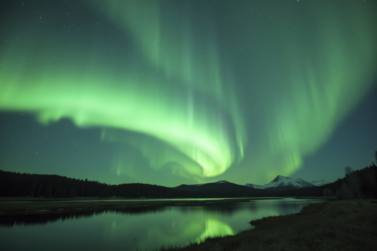 Aurora Night Background
