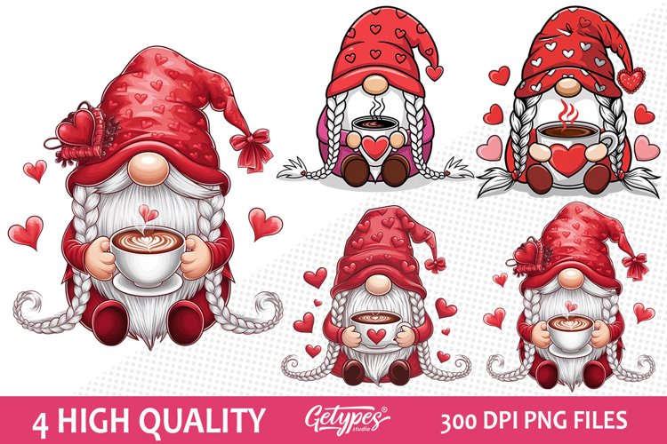 Valentine Gnome Clipart Image 22