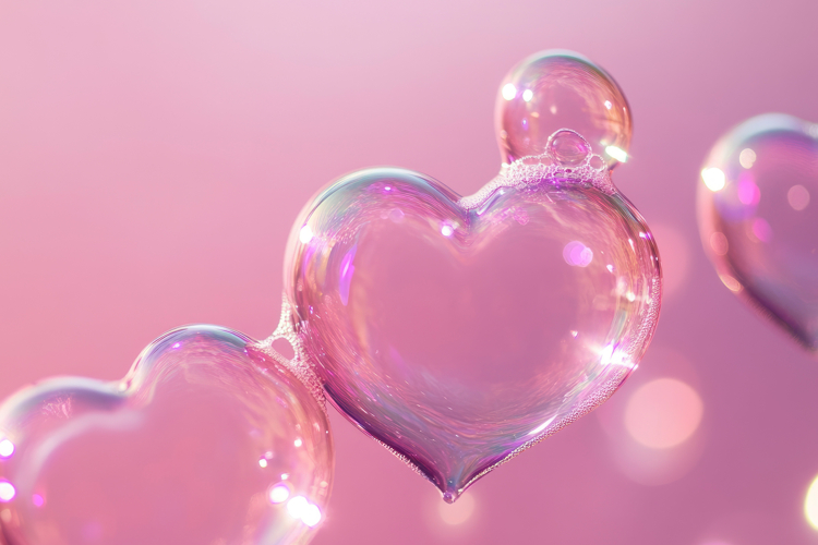 Pink Heart Background Image 18