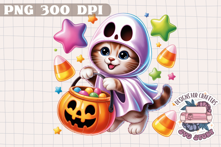 Cute Halloween Animal Autumn Sublimation design Fall KIds