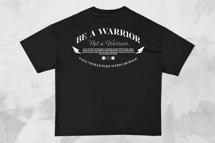 Be a Warrior Streetwear Typography T-shirt Design