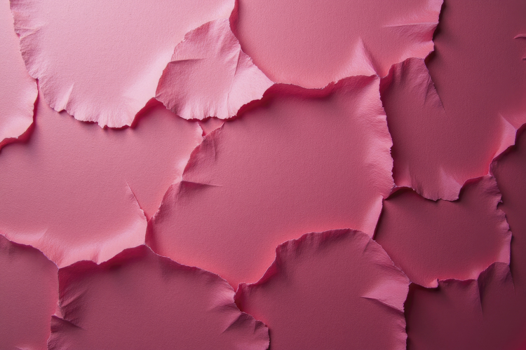 Ruptured Pink Paper Texture Background Wallpaper