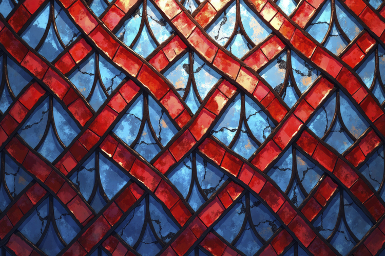 Colorful Stained Glass Background Wallpaper