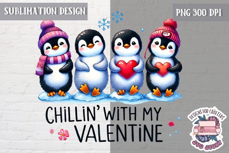 Valentine Love Animals Cute Quote Sublimation Design PNG