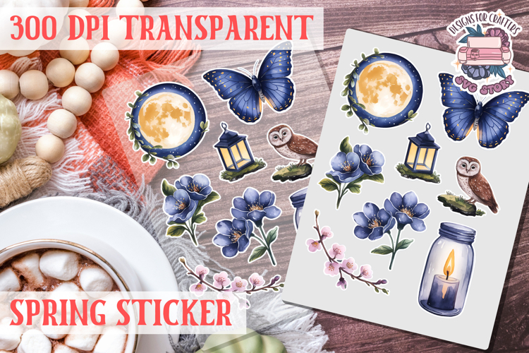 Spring sticker Cute vintage flowers Love PNG Funny