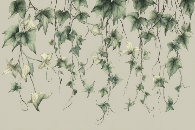 Green Lvy Leaves Background