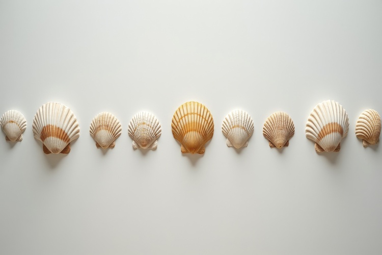 Scallop Seashells Background Wallpaper