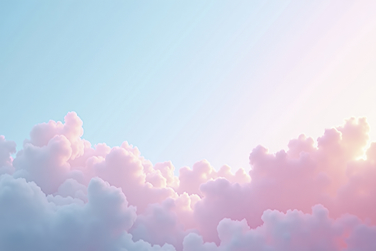 Pastel Pink Blue Sky Background