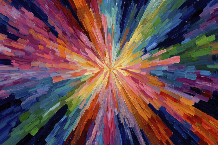 Colorful Oil Painting Background