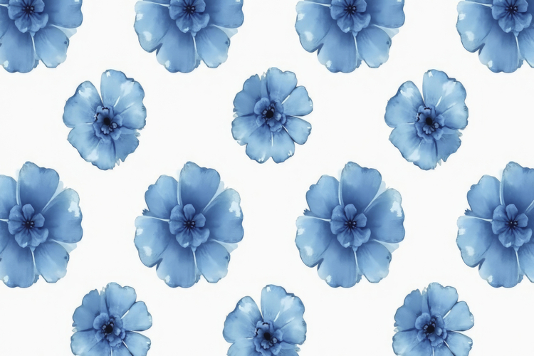 Blue Flower Pattern Background