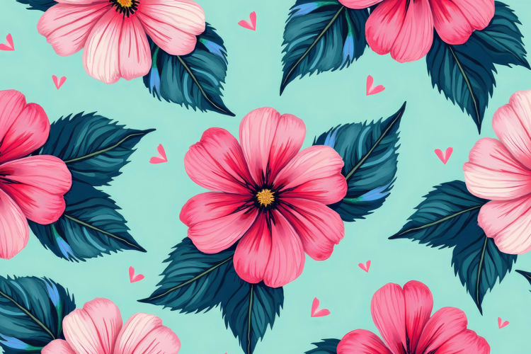 Pink Floral Background