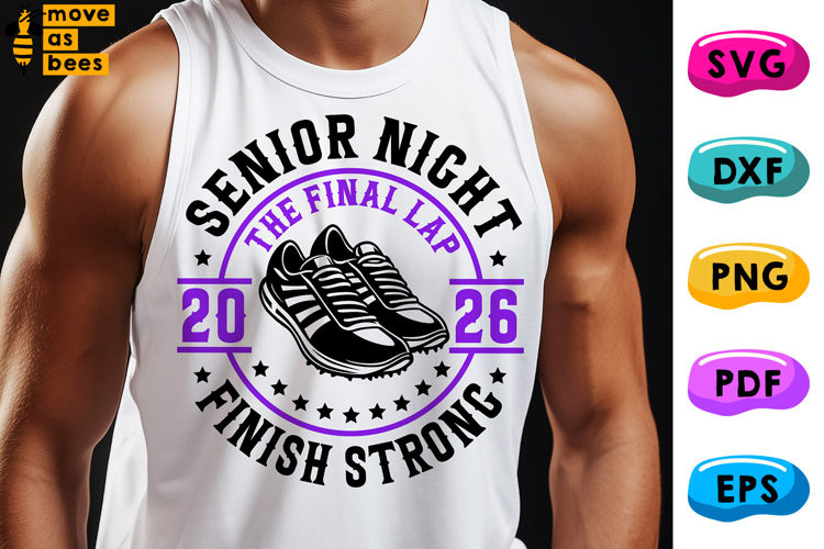 Track SeniorNight SVG, PNG, Senior Class Of 2026 Svg