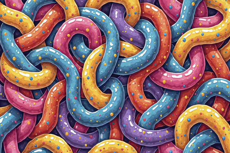 Colorful Funky Pattern Background