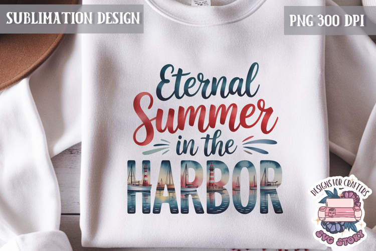 Summer Beach Sea Quote Watercolor Sublimation PNG