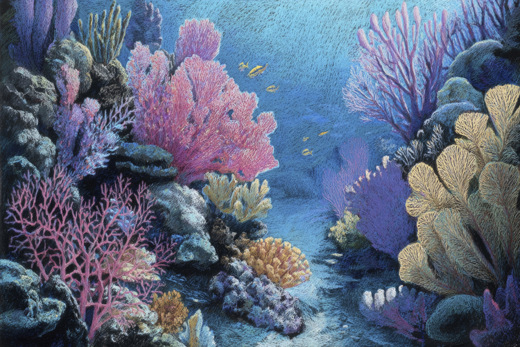 Underwater Coral Reef Background