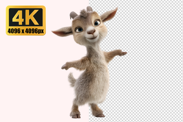 Young Goat Transparent PNG