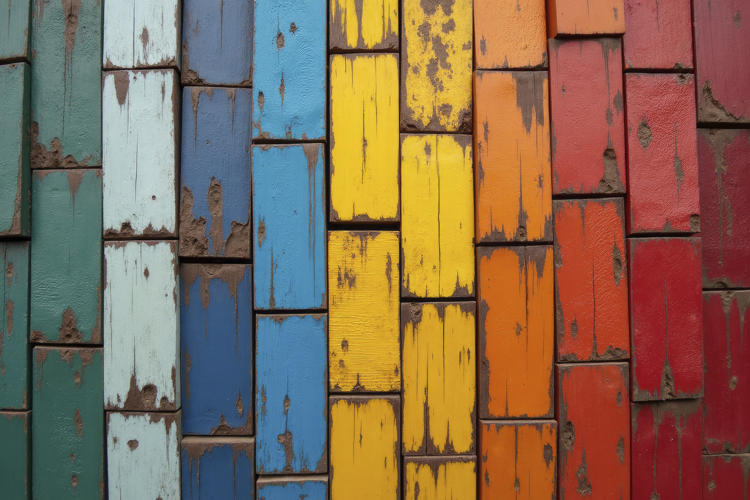 Weathered Wooden Planks Background Wallpaper
