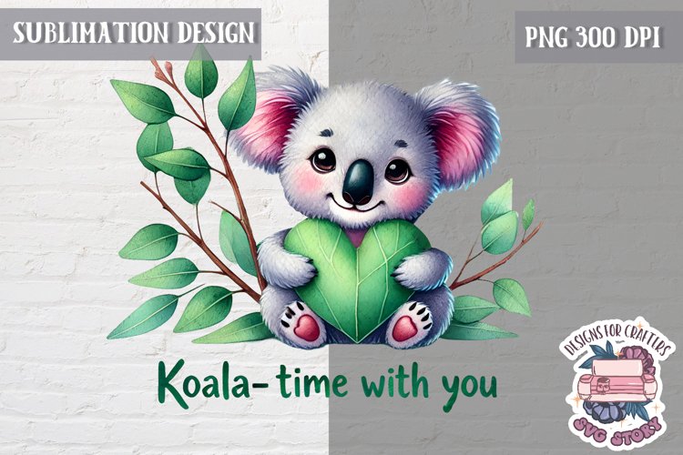 Valentine Love Animals Cute Quote Sublimation Design PNG