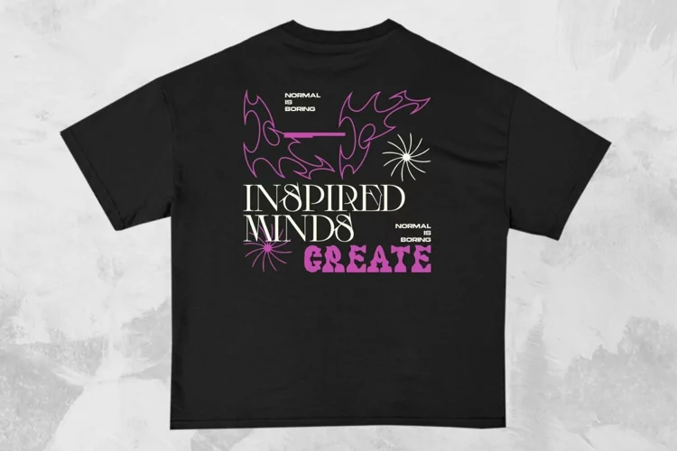 Inspired Minds Streetwear Typography T-shirt Design
