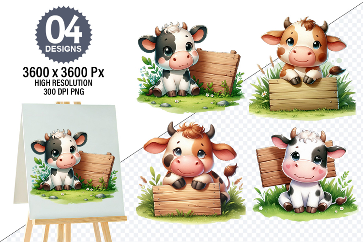 Cow Sublimation Designs Image 4