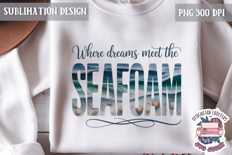 Summer Beach Sea Quote Watercolor Sublimation PNG