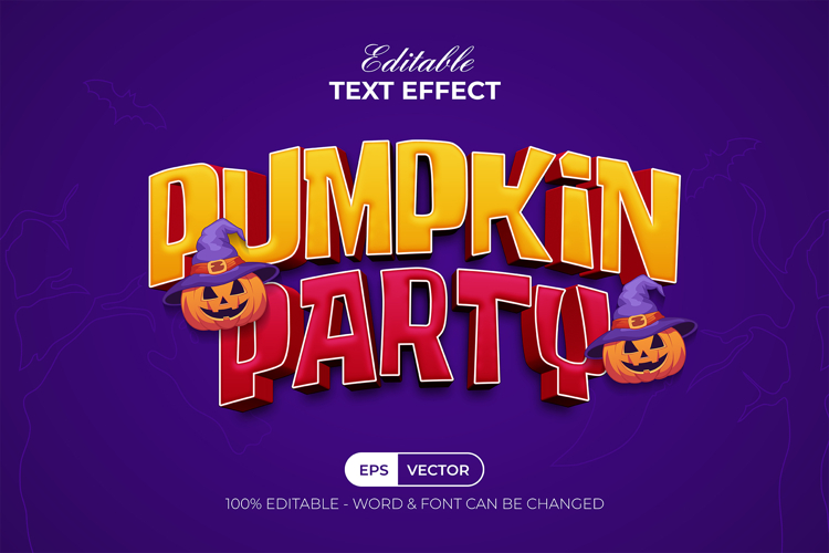 Pumpkin Party Text Effect