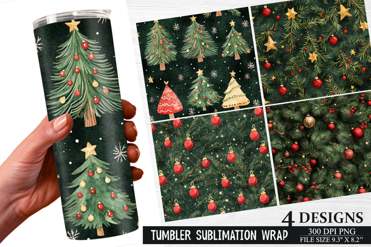 Christmas Tumbler Wrap Image 23