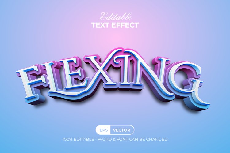 3D Colorful Text Effect Style example image 1