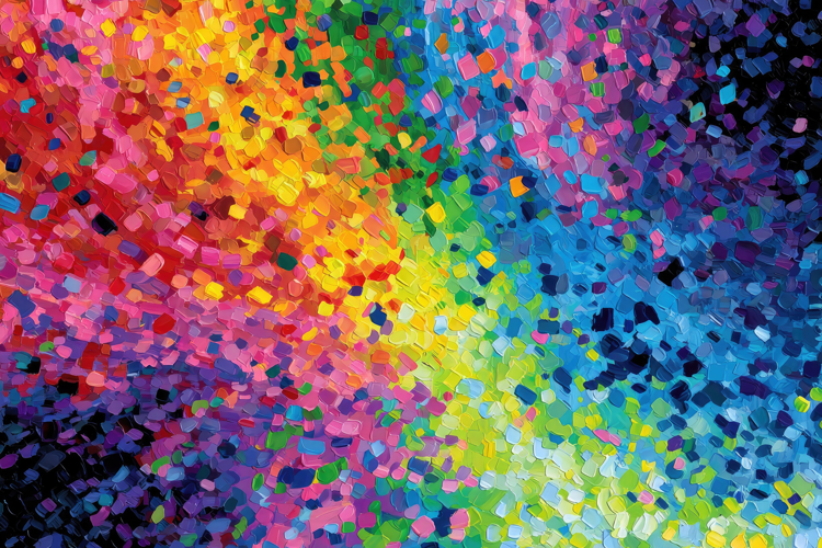 Colorful Pieces Background Wallpaper