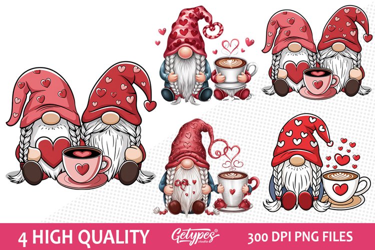 Valentine Gnome Clipart Image 21