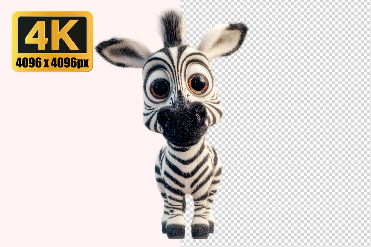 Cute Zebra Transparent PNG