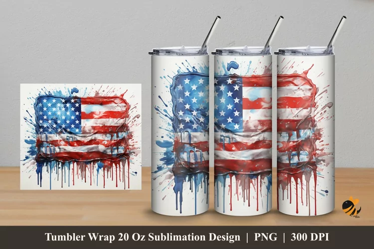 Struggle Flag Tumbler Wrap Sublimation Design 5