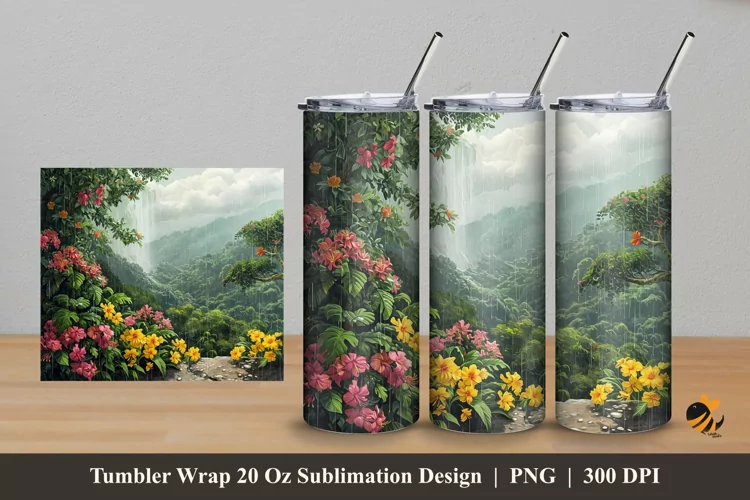 Hill Park Tumbler Wrap Sublimation Design 5