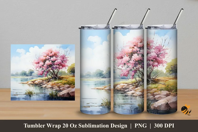 Secret Gardens Tumbler Wrap Sublimation Design 5