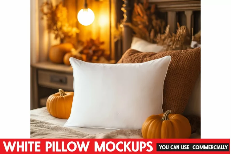 Simple White Pillow Mockup Perfect for Sublimation Projects