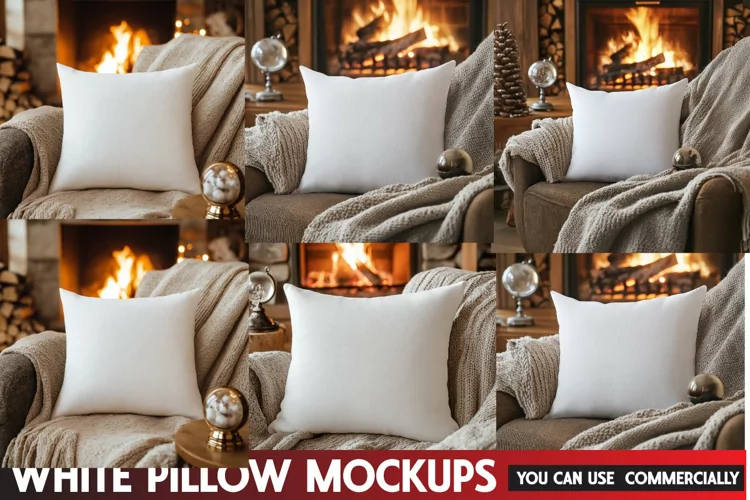 White Pillow Mockup,Mockup,Pillow Mockup Home Decor Designs