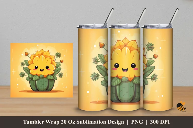 Baby Flower Tumbler Wrap Sublimation Design 5