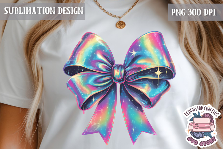Watercolor Coquette Bow PNG Sublimation Design