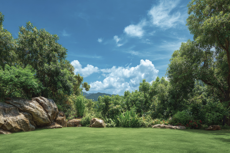 Lush Green Landscape Background