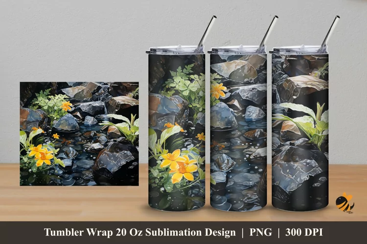 Natural Inspiration Tumbler Wrap Sublimation Design 5