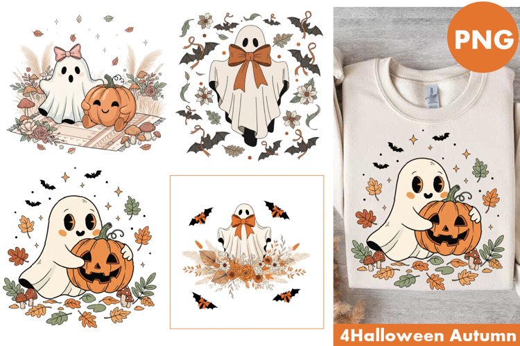 Cute Halloween Boo Ghost Clipart Design | Halloween Boo Png