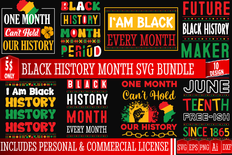 Black History Month SVG Bundle,Black History Month SVG