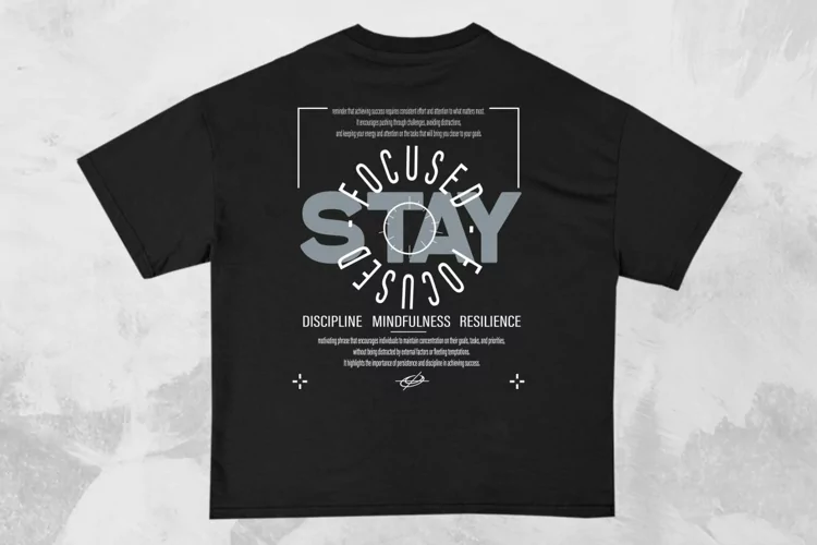 Stay Focused Streetwear Typography T-shirt Design