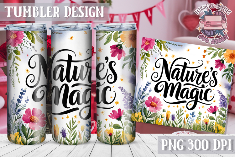 Sublimation Tumbler WRAP Summer Quote Watercolor