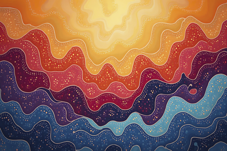 Abstract Colorful Wavy Background