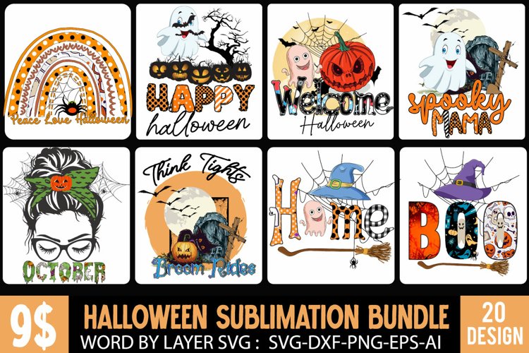 Halloween Sublimation Bundle PNG